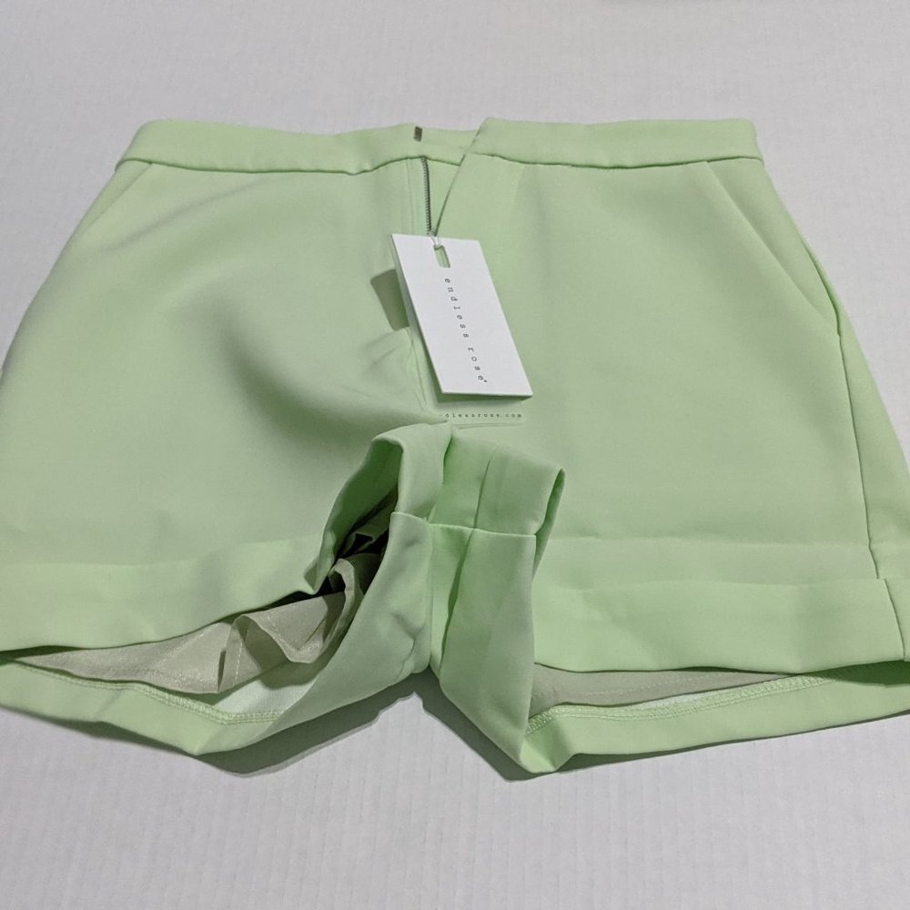 Endless Rose - Women's Light Green Shorts